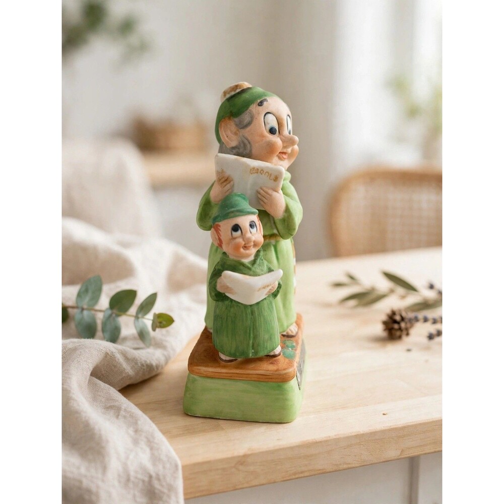 Vintage 1980 Hoffman Original Mini Monk & Boy Singing Figural Decanter Bottle